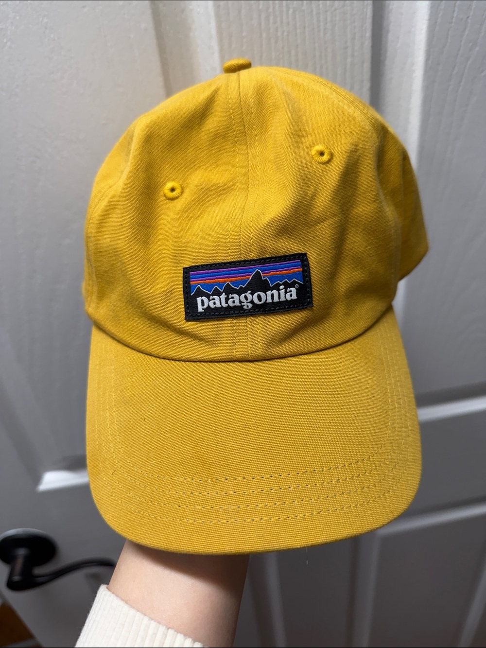 Patagonia Mens Yellow Logo Baseball Cap